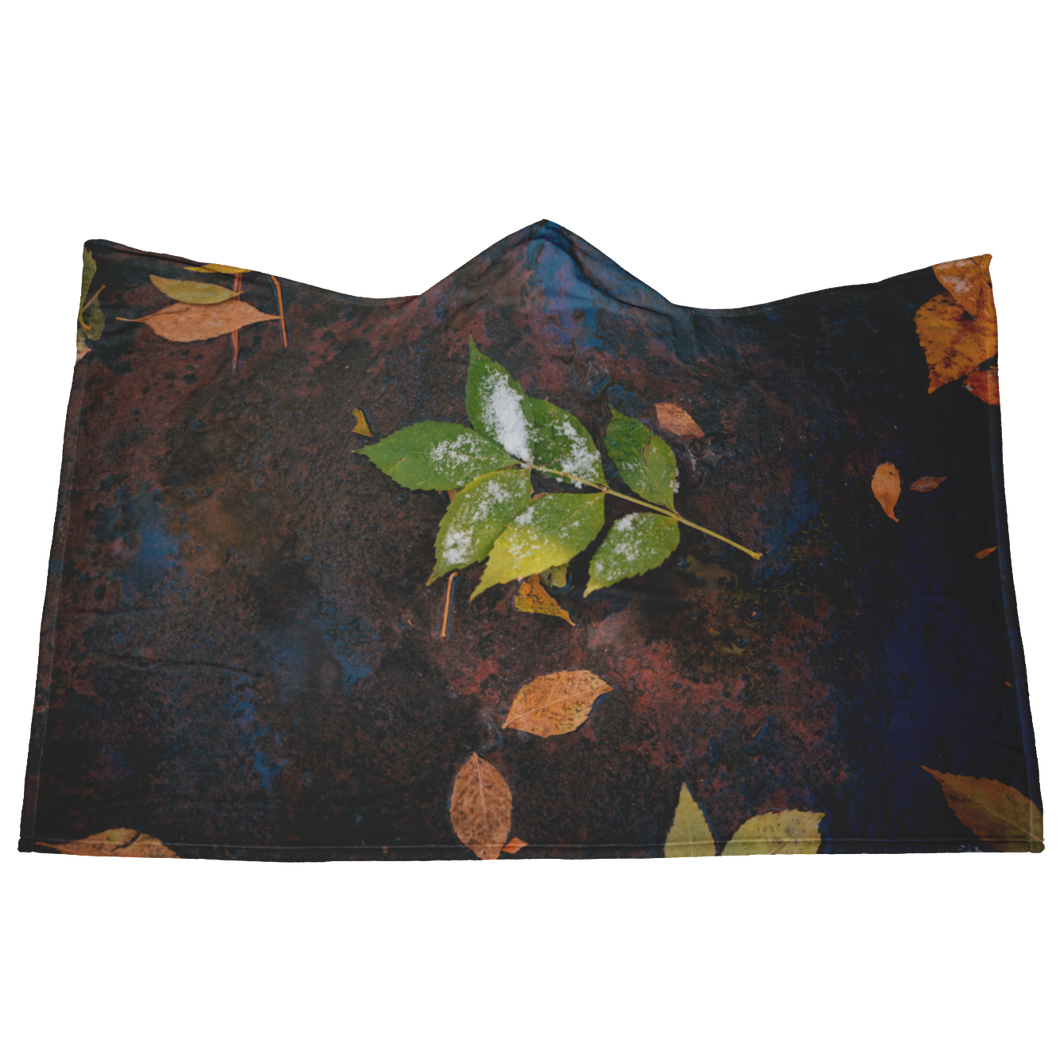 Green Leaves - Hooded Blankets