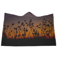 Load image into Gallery viewer, Flower Sunset - Hooded Blanket