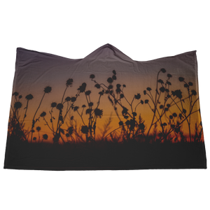 Flower Sunset - Hooded Blanket