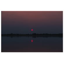 Load image into Gallery viewer, Red Sun Reflection - Canvas