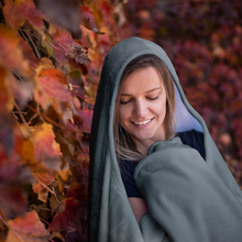 Load image into Gallery viewer, Foggy Chautauqua  - Hooded Blanket