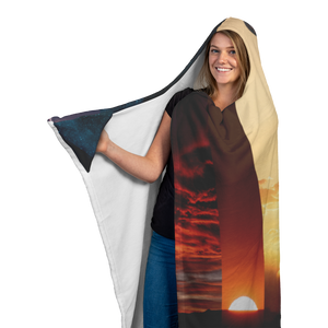 Rainbow Landscape - Hooded Blanket