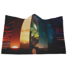 Load image into Gallery viewer, Rainbow Landscape - Hooded Blanket