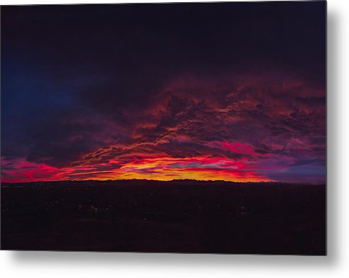 Rocky Mountain Sunset - Metal Print