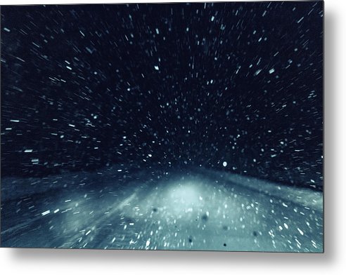 Snow Storm - Metal Print