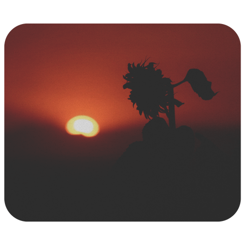 Sunflower Silhouette - Mousepad