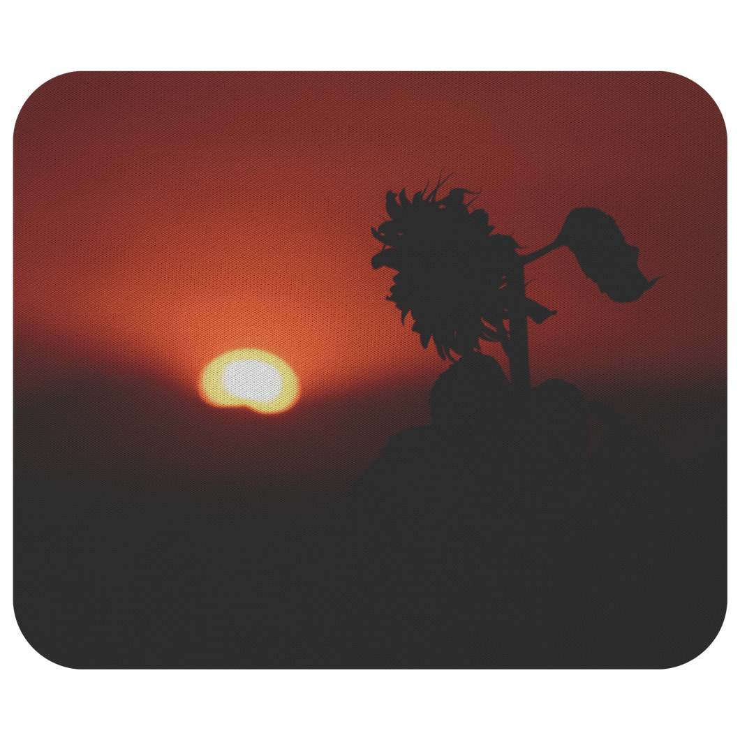 Sunflower Silhouette - Mousepad