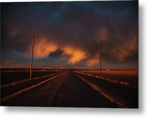 Storm Sunset - Metal Print