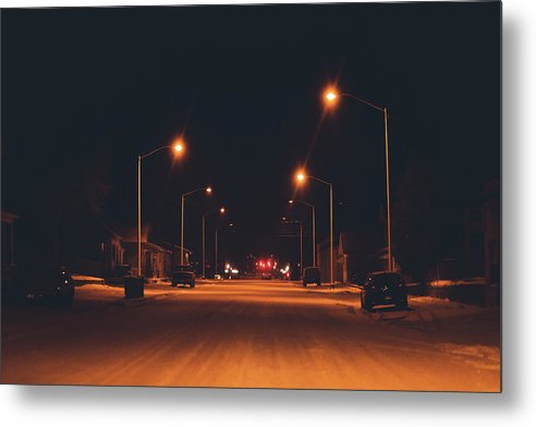 Street Lights - Metal Print