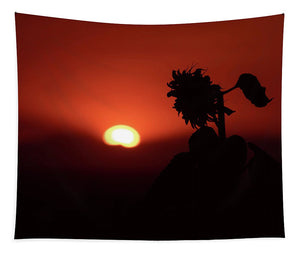 Sunflower Silhouette - Tapestry