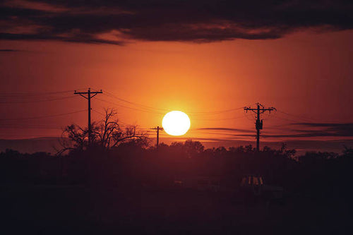 Sunset Powerlines - Print