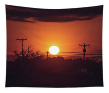 Load image into Gallery viewer, Sunset Powerlines - Tapestry