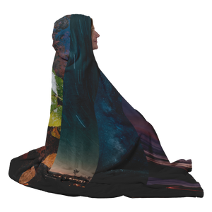 Rainbow Landscape - Hooded Blanket