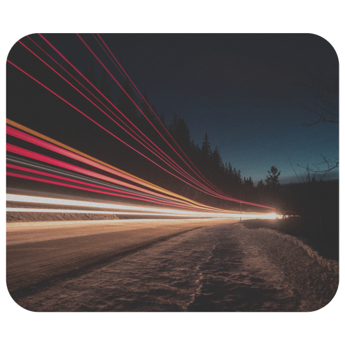 Bus Light Trails - Mousepad