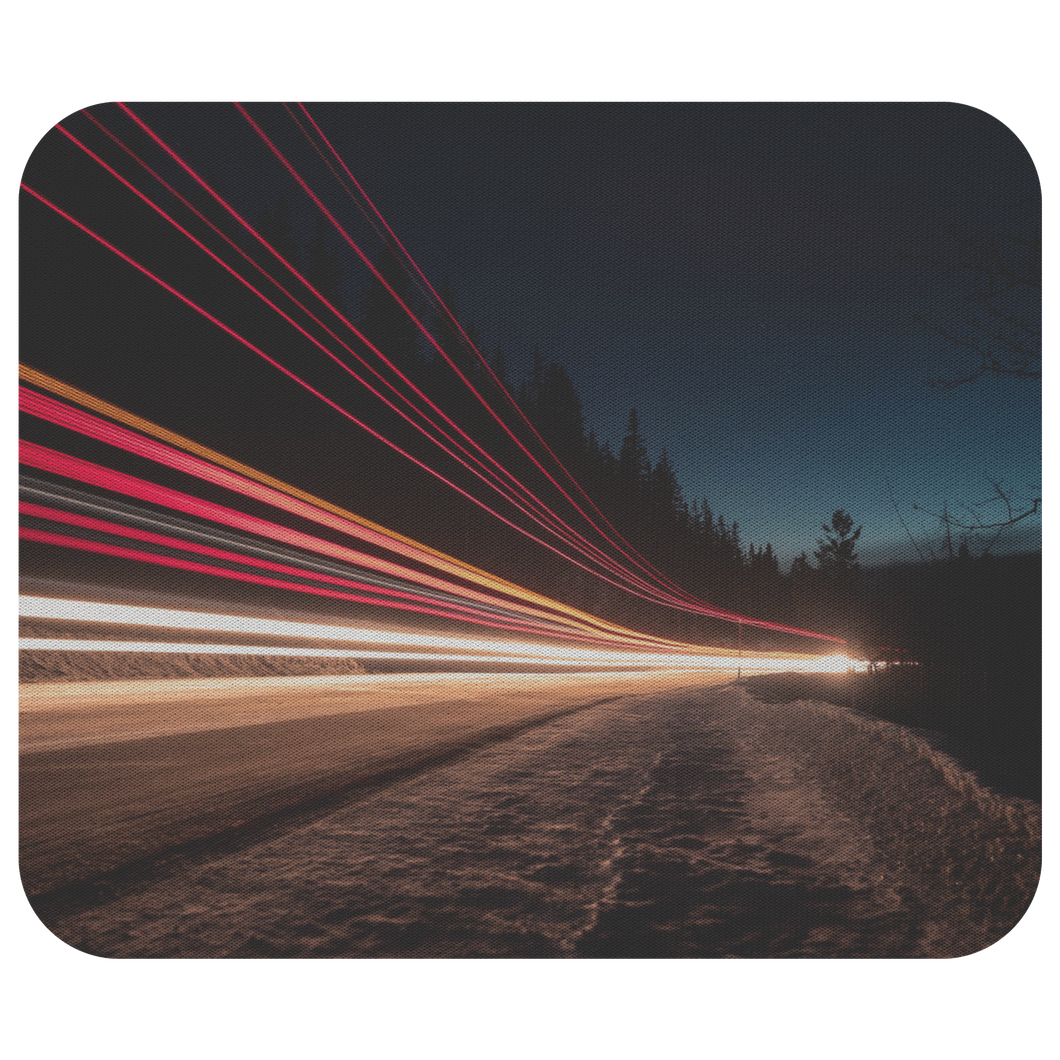 Bus Light Trails - Mousepad