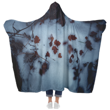 Load image into Gallery viewer, Snowy Leaves - Hooded Blanket