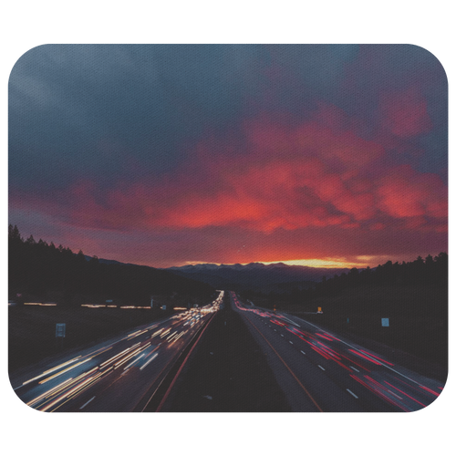 i70 West Sunset - Mousepad - UrbanImpression