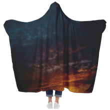 Load image into Gallery viewer, Cloudy Sunset - Hooded Blanket