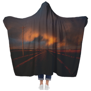 Stormy Sunset - Hooded Blanket