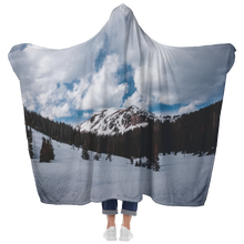 Load image into Gallery viewer, Snowy Mountain - Hooded Blanket