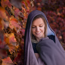 Load image into Gallery viewer, Purple Sky - Hooded Blanket