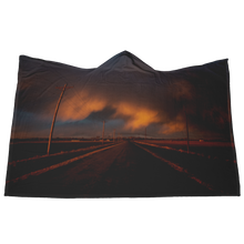 Load image into Gallery viewer, Stormy Sunset - Hooded Blanket