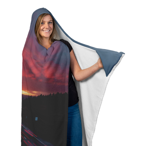 i70 West Sunset - Hooded Blanket