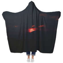 Cargar imagen en el visor de la galería, Smoky Sunset - Hooded Blanket